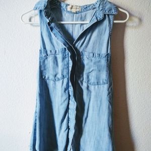 Anthropologie Cloth and Stone Denim Button Down